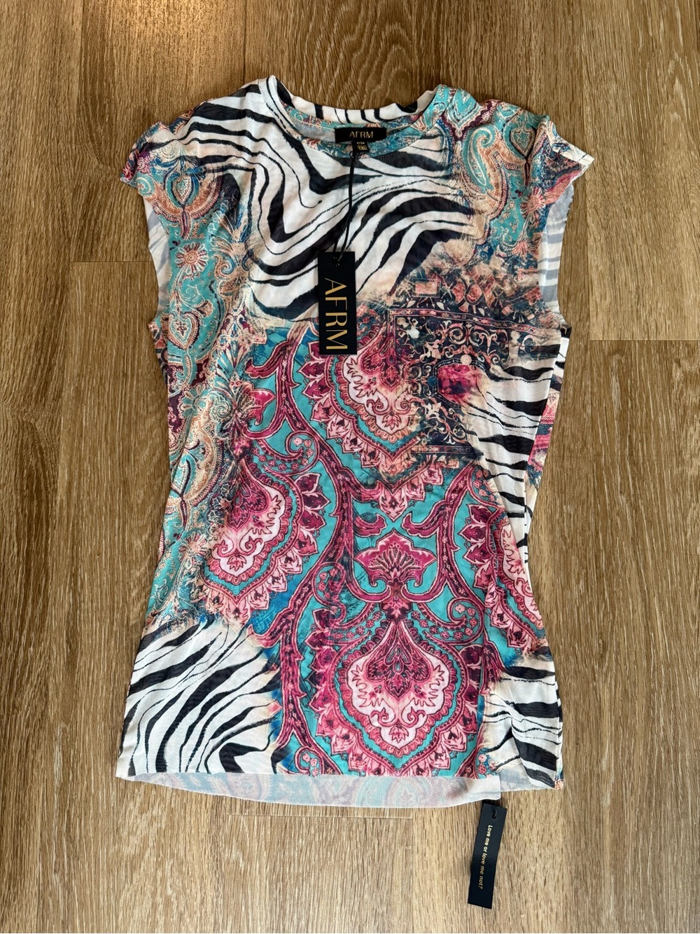 NWT AFRM Nina Top in Gilded Paisley